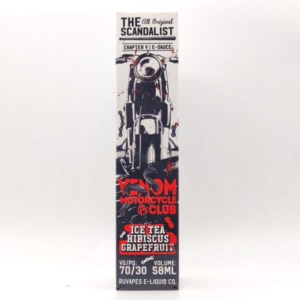 Жидкость для ЭСДН без содержания никотина The Scandalist Venom Motorcycle Club