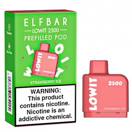 Картридж LOWIT 2500 Pod Клубничный лед МТ