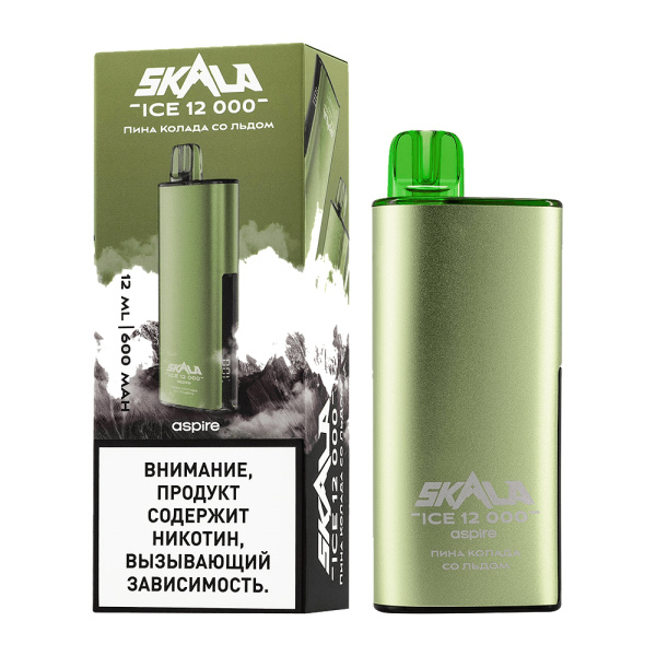 ЭС SKALA ICE 12000 с ароматом Пина Колады со льдом, 20мг/см3, 12 мл.