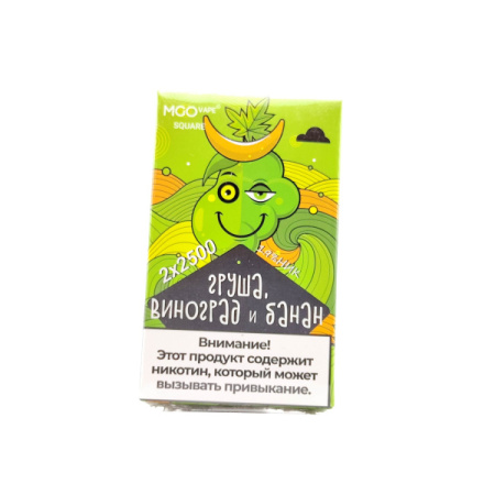 Картридж ЧЗ MGO Square, груша виноград и банан, 2 шт фото в интернет-каталоге PG-VG
